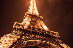 Eiffel tower by night